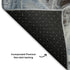 5' X 8' Chocolate Blue And Gray Abstract Washable Area Rug With UV Protection