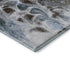8' X 10' Chocolate Blue And Gray Abstract Washable Area Rug With UV Protection
