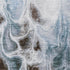 8' X 10' Chocolate Blue And Gray Abstract Washable Area Rug With UV Protection