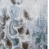 8' X 10' Chocolate Blue And Gray Abstract Washable Area Rug With UV Protection