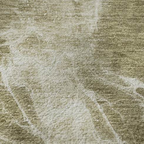 8' X 10' Khaki And Ivory Abstract Washable Area Rug With UV Protection