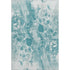 5' X 8' Teal And Ivory Abstract Washable Area Rug With UV Protection