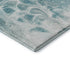5' X 8' Teal And Ivory Abstract Washable Area Rug With UV Protection