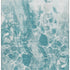 5' X 8' Teal And Ivory Abstract Washable Area Rug With UV Protection