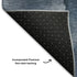 5' X 8' Blue Gray And Silver Abstract Washable Area Rug With UV Protection