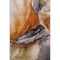 5' X 8' Rust Gray And Beige Abstract Washable Area Rug With UV Protection
