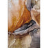 5' X 8' Rust Gray And Beige Abstract Washable Area Rug With UV Protection