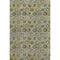 5' X 8' Pewter Gold And Gray Floral Washable Area Rug With UV Protection