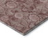 9' X 12' Blush And Pink Floral Washable Area Rug With UV Protection