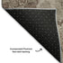 5' X 8' Brown And Taupe Floral Washable Area Rug With UV Protection