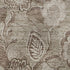 8' X 10' Brown And Taupe Floral Washable Area Rug With UV Protection