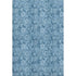 5' X 8' Blue And Sky Blue Floral Washable Area Rug With UV Protection