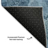 5' X 8' Blue And Sky Blue Floral Washable Area Rug With UV Protection