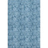 8' X 10' Blue And Sky Blue Floral Washable Area Rug With UV Protection