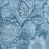 8' X 10' Blue And Sky Blue Floral Washable Area Rug With UV Protection