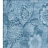 8' X 10' Blue And Sky Blue Floral Washable Area Rug With UV Protection