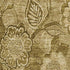 8' X 10' Coffee And Beige Floral Washable Area Rug With UV Protection