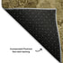 9' X 12' Coffee And Beige Floral Washable Area Rug With UV Protection