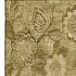 9' X 12' Coffee And Beige Floral Washable Area Rug With UV Protection
