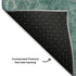 8' X 10' Aqua Gray And Silver Abstract Washable Area Rug With UV Protection