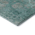 8' X 10' Aqua Gray And Silver Abstract Washable Area Rug With UV Protection