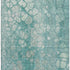 8' X 10' Aqua Gray And Silver Abstract Washable Area Rug With UV Protection