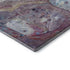 5' X 8' Blue Purple And Green Abstract Washable Area Rug With UV Protection