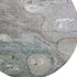 8' Khaki Beige And Purple Abstract Washable Round Rug With UV Protection