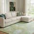 8' X 10' Sage And Teal Abstract Washable Area Rug With UV Protection