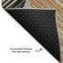8' Copper Ivory And Gray Geometric Washable Round Rug With UV Protection