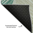 8' X 10' Teal Ivory And Gray Geometric Washable Area Rug With UV Protection