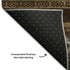 5' X 8' Chocolate And Gray Tribal Washable Area Rug With UV Protection