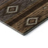 5' X 8' Chocolate And Gray Tribal Washable Area Rug With UV Protection