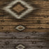 5' X 8' Chocolate And Gray Tribal Washable Area Rug With UV Protection