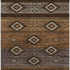 5' X 8' Chocolate And Gray Tribal Washable Area Rug With UV Protection