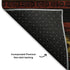 8' X 10' Red Black And Gold Tribal Washable Area Rug With UV Protection