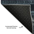 8' X 10' Teal And Gray Tribal Washable Area Rug With UV Protection