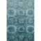 5' X 8' Blue And Sky Blue Abstract Geometric Washable Area Rug With UV Protection