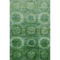 5' X 8' Emerald And Green Abstract Geometric Washable Area Rug With UV Protection