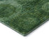 5' X 8' Emerald And Green Abstract Geometric Washable Area Rug With UV Protection