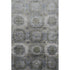 5' X 8' Coffee And Gray Abstract Geometric Washable Area Rug With UV Protection