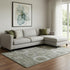 8' X 10' Pewter Gray And Beige Abstract Geometric Washable Area Rug With UV Protection