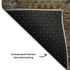 8' X 10' Rust Brown And Beige Abstract Geometric Washable Area Rug With UV Protection