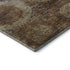 8' X 10' Rust Brown And Beige Abstract Geometric Washable Area Rug With UV Protection