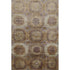 9' X 12' Rust Brown And Beige Abstract Geometric Washable Area Rug With UV Protection