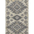 5' X 8' Beige Charcoal And Gray Tribal Washable Area Rug With UV Protection