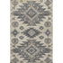 9' X 12' Beige Charcoal And Gray Tribal Washable Area Rug With UV Protection