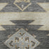 9' X 12' Beige Charcoal And Gray Tribal Washable Area Rug With UV Protection