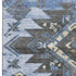 5' X 8' Blue Charcoal And Gray Tribal Washable Area Rug With UV Protection