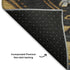 5' X 8' Gold Charcoal And Gray Tribal Washable Area Rug With UV Protection